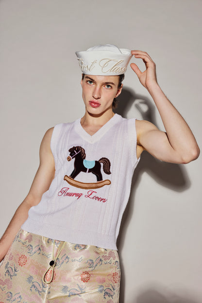 ROCKING HORSE KNIT TEE