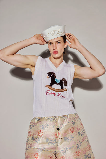 ROCKING HORSE KNIT TEE