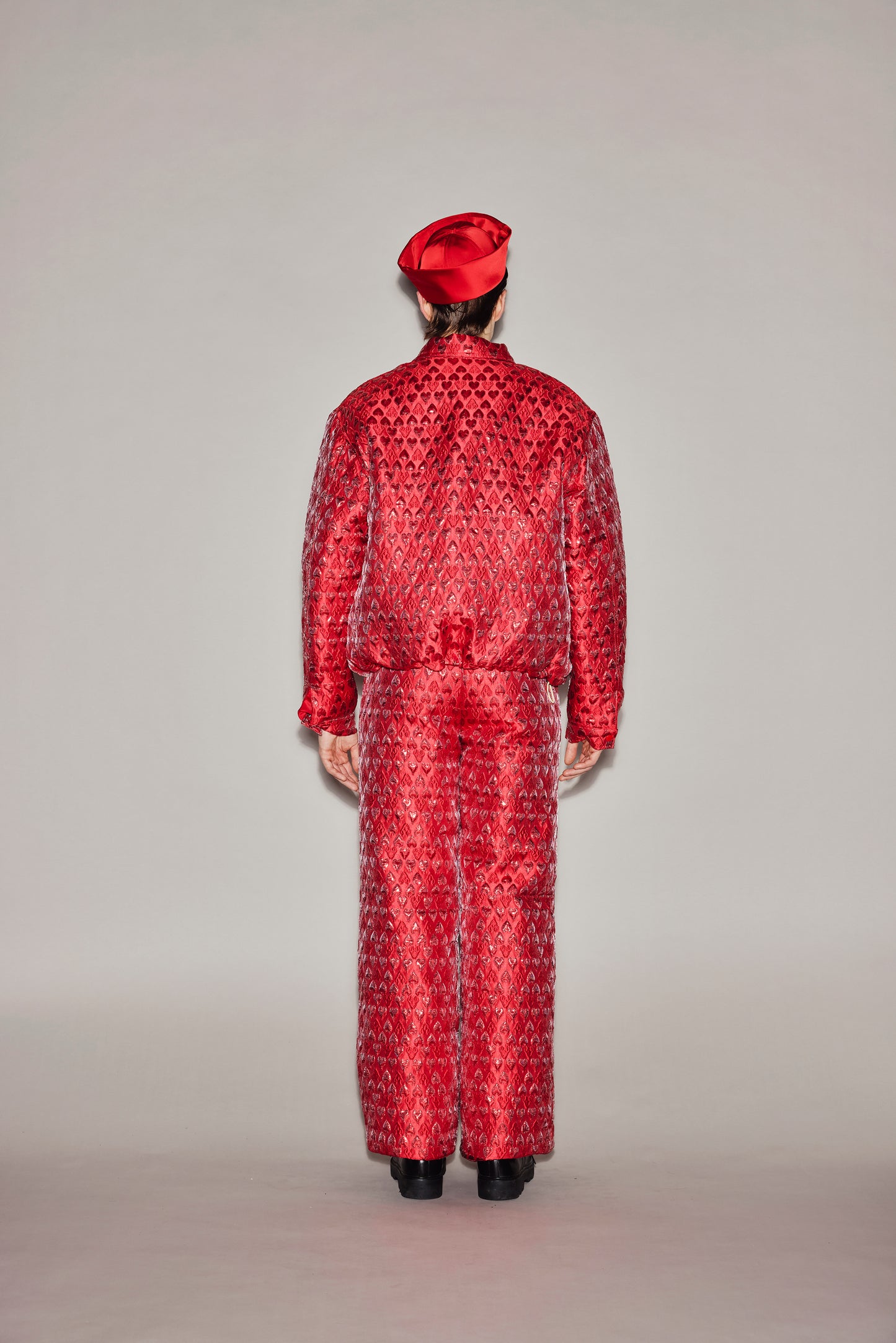 RED HEART PUFFER JACKET