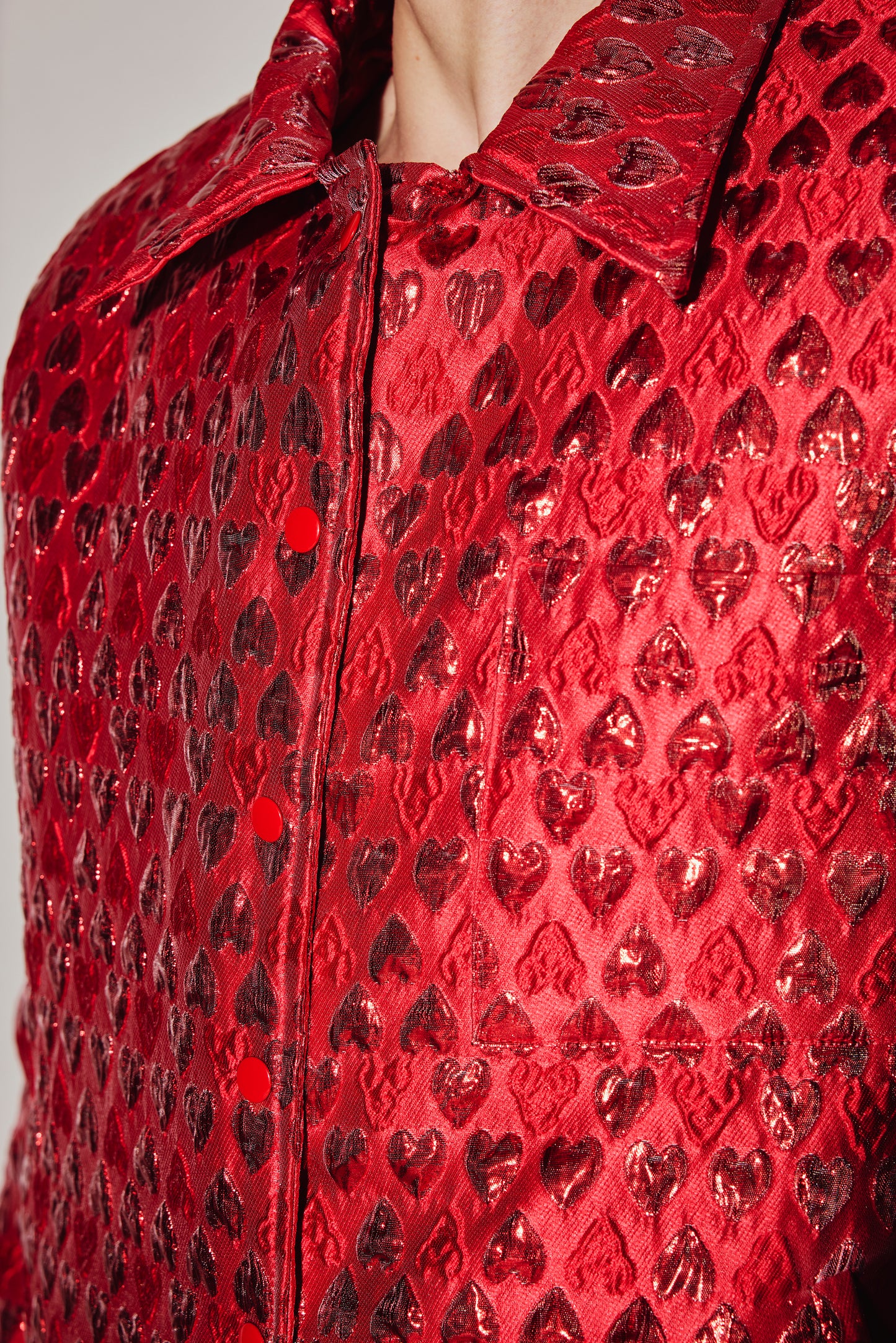 RED HEART PUFFER JACKET