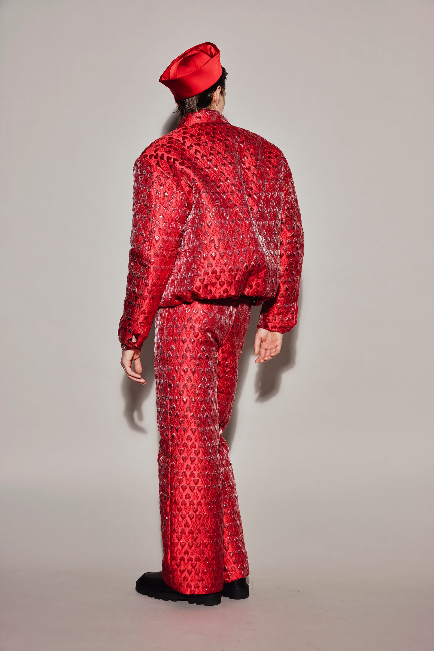 RED HEART PUFFER JACKET