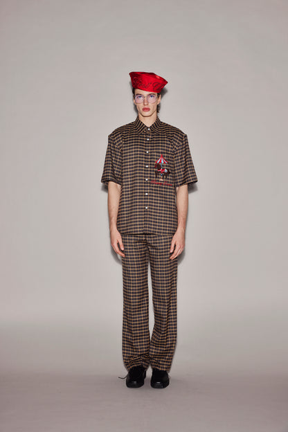 CHOCOLATE PLAID SHIRT