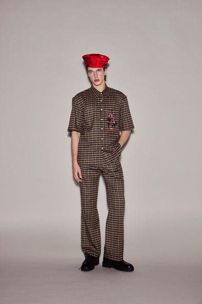 CHOCOLATE PLAID SHIRT