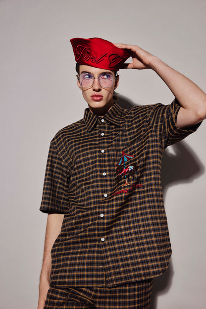 CHOCOLATE PLAID SHIRT