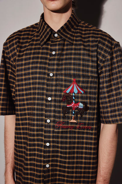 CHOCOLATE PLAID SHIRT