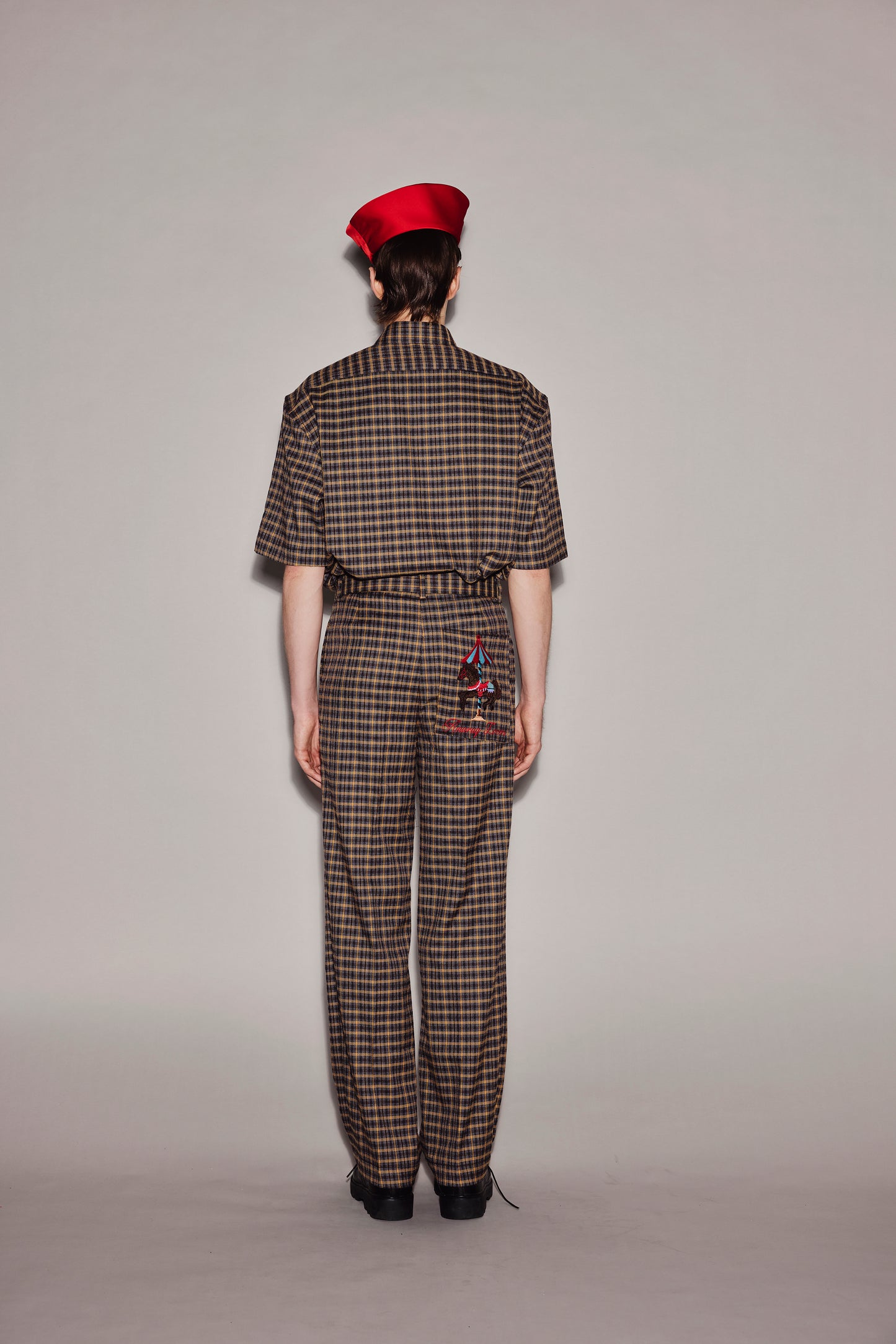 CHOCOLATE PLAID PANTS