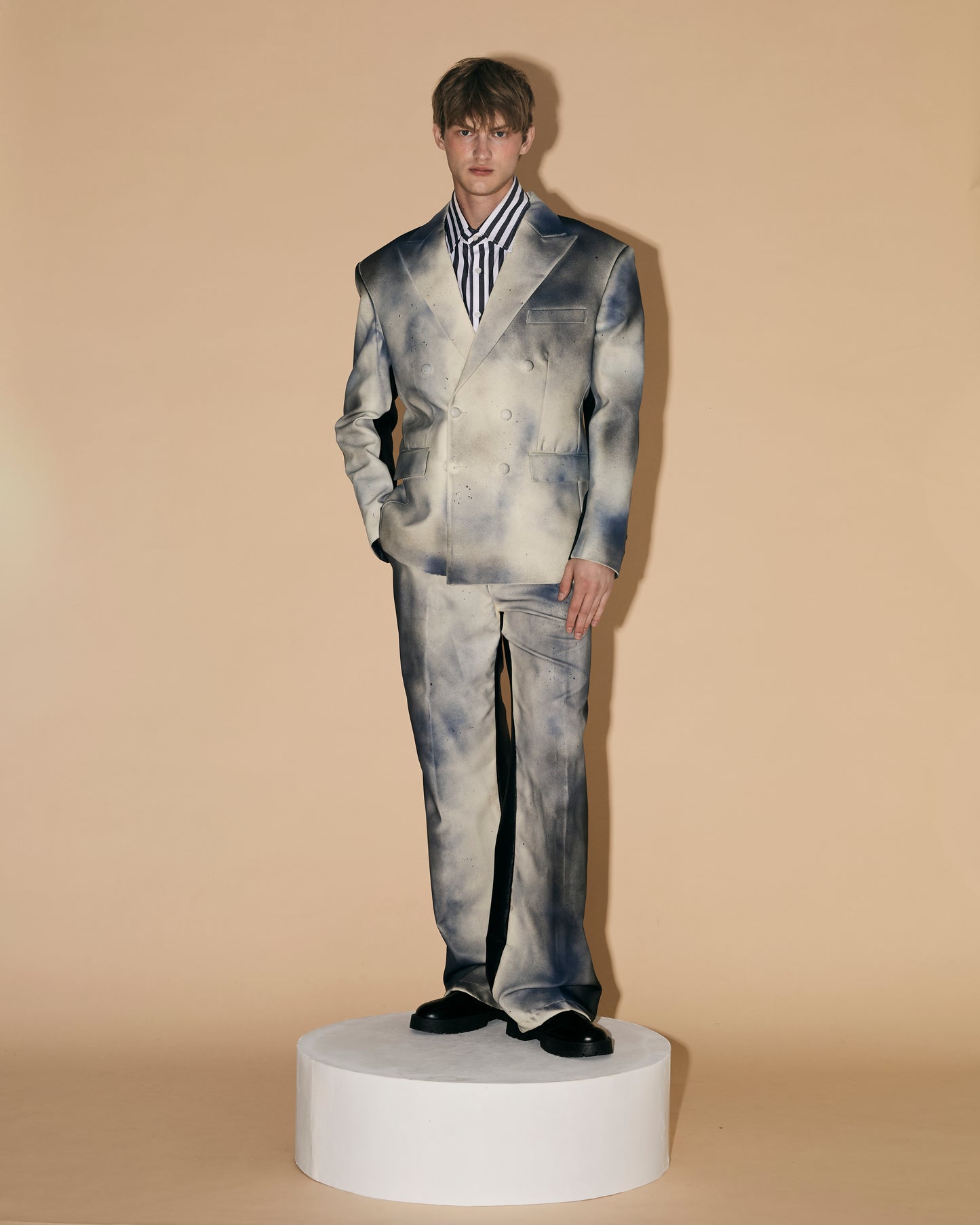 B&W GRADATION JACKET SUIT