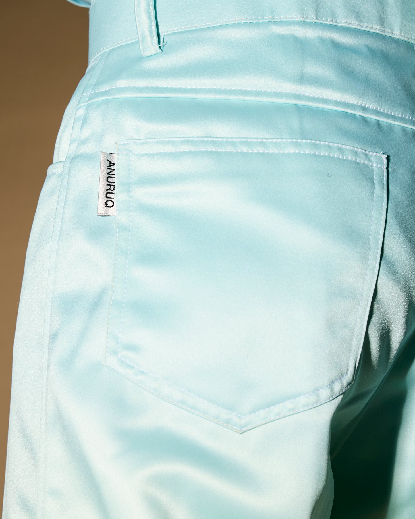 GRADATION SATIN CARGO PANTS