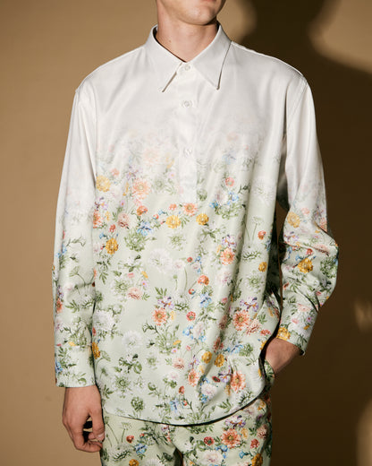 FLORAL GRADATION POLO SHIRT