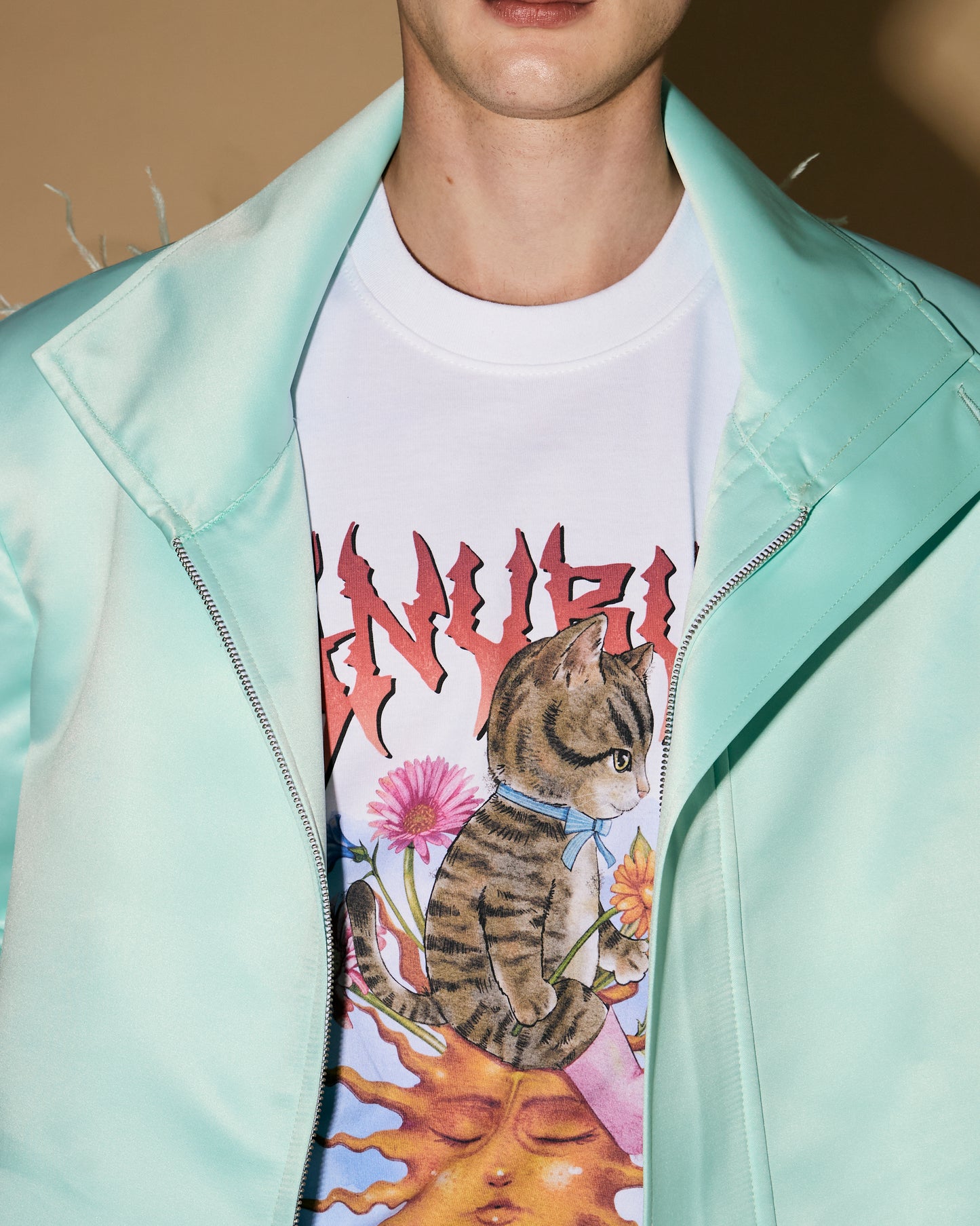 MINT OSTRIC FEATHER JACKET