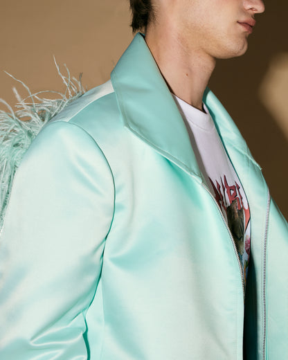 MINT OSTRIC FEATHER JACKET