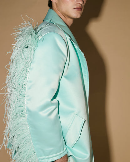 MINT OSTRIC FEATHER JACKET