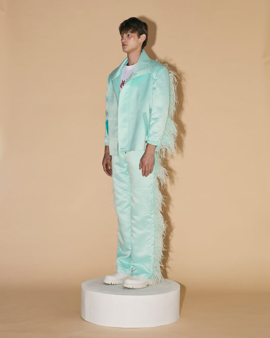 MINT OSTRIC FEATHER JACKET