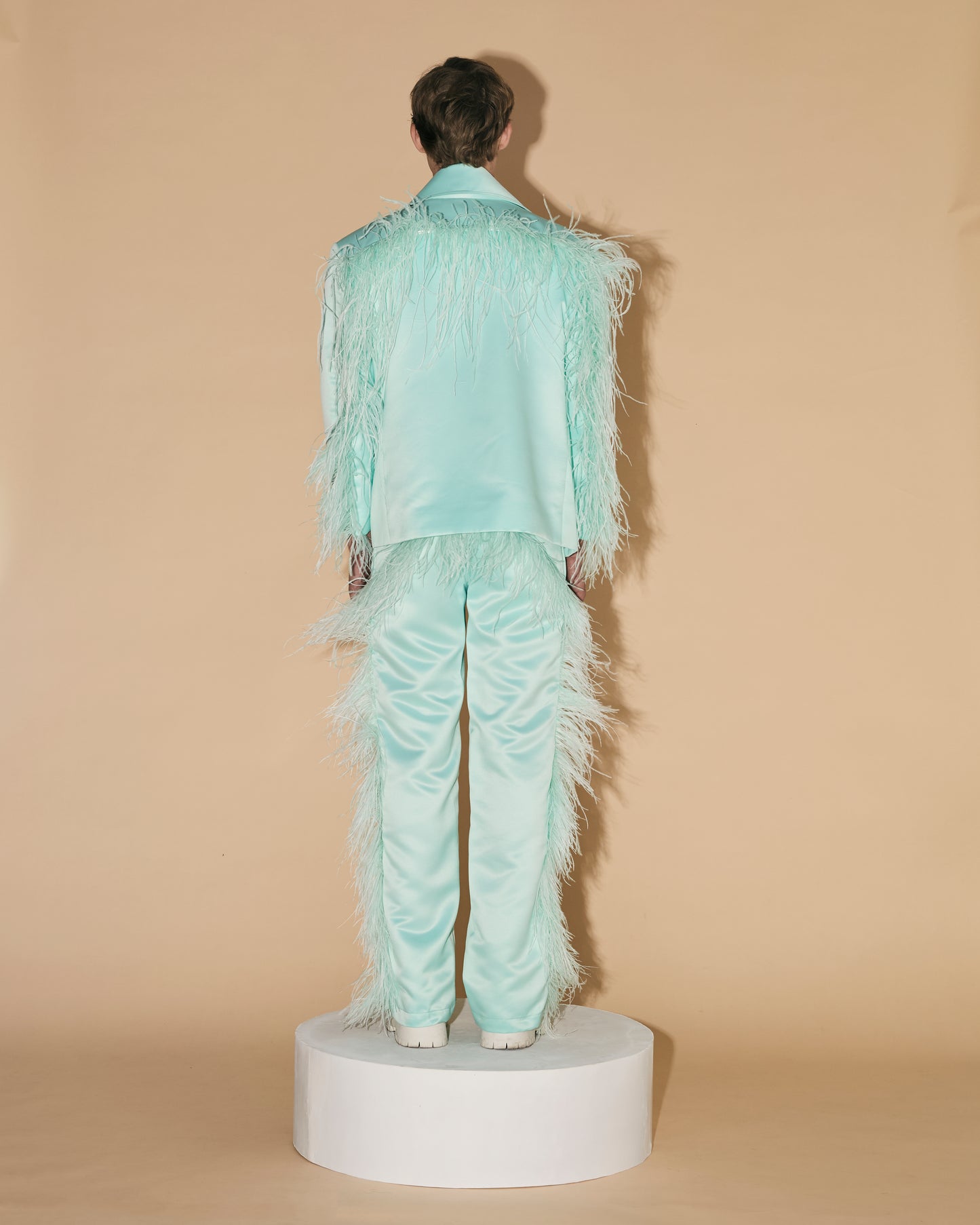 MINT OSTRIC FEATHER JACKET