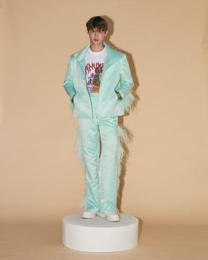 MINT OSTRIC FEATHER JACKET
