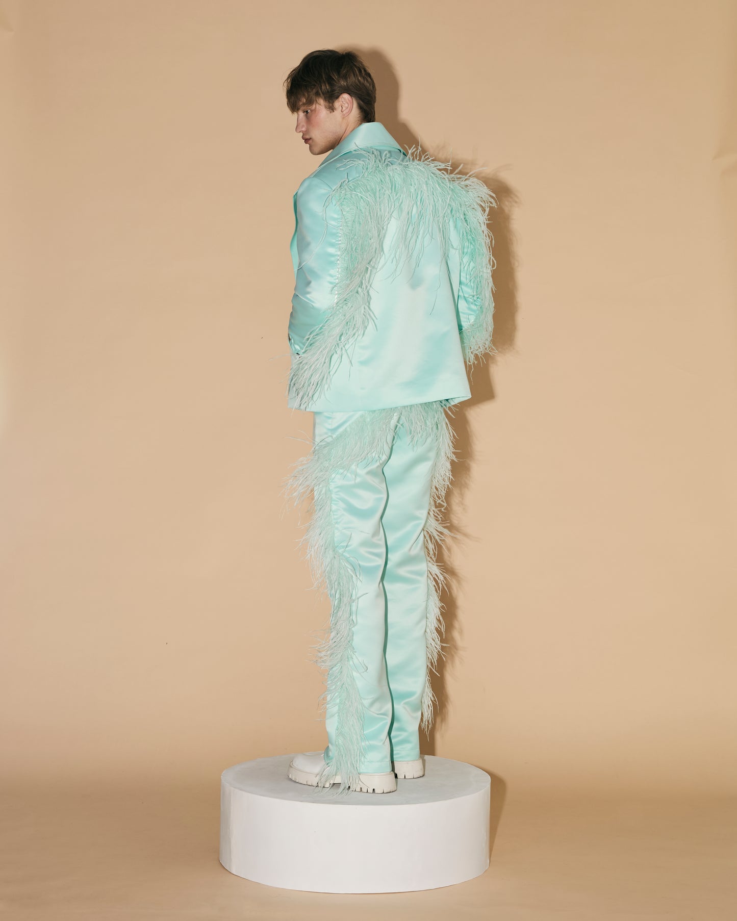 MINT OSTRIC FEATHER JACKET