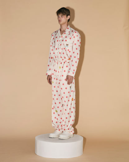 FLOWERS DOT PAJAMAS PANTS
