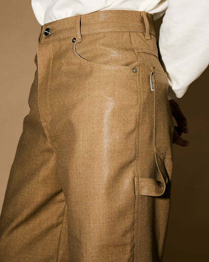BROWN WET PANTS