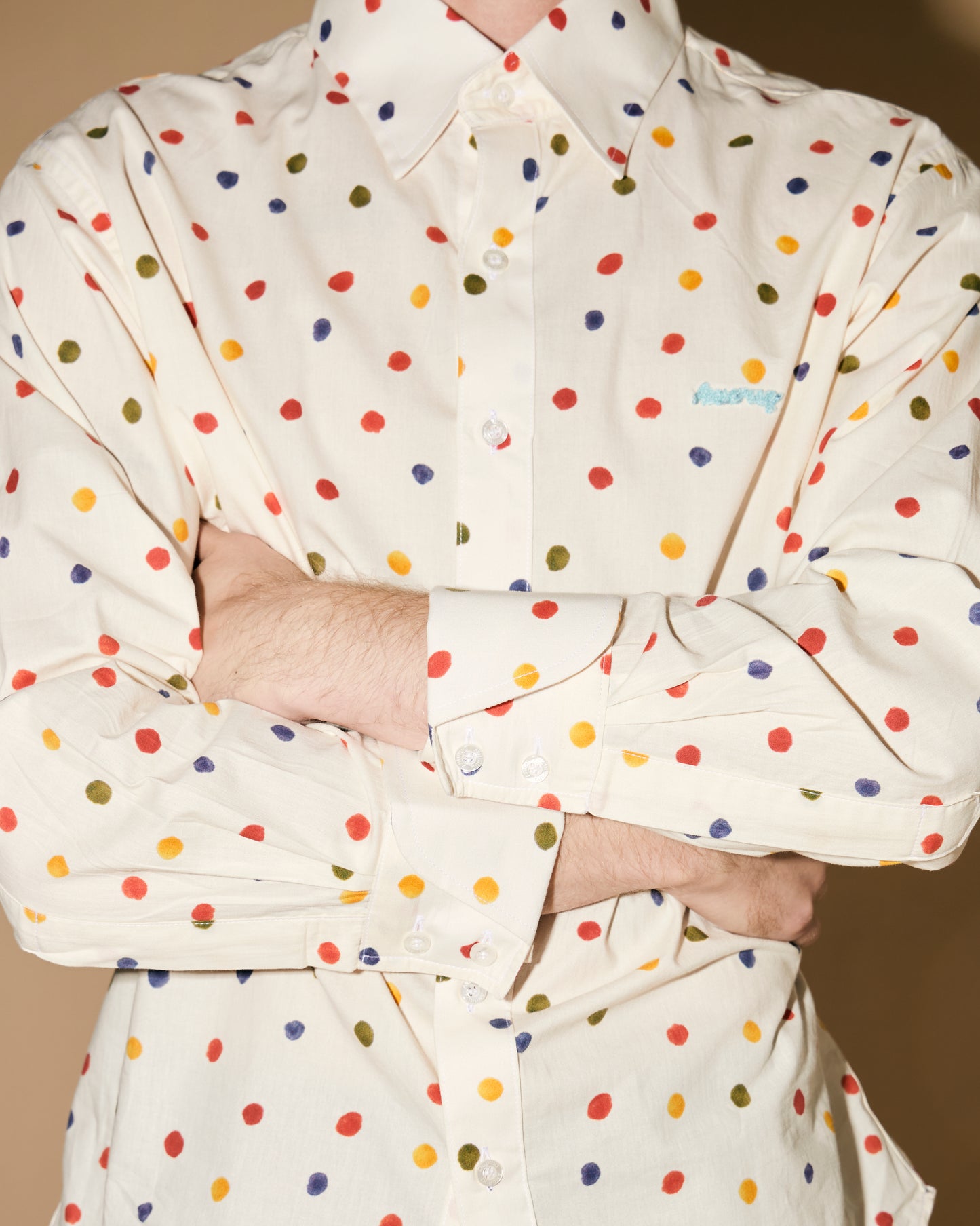 MULTI POLKA DOT SHIRT