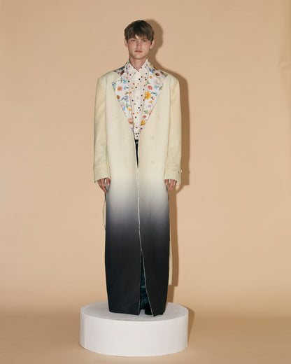 FLORALS GRADATION LONG COAT