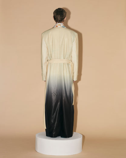 FLORALS GRADATION LONG COAT