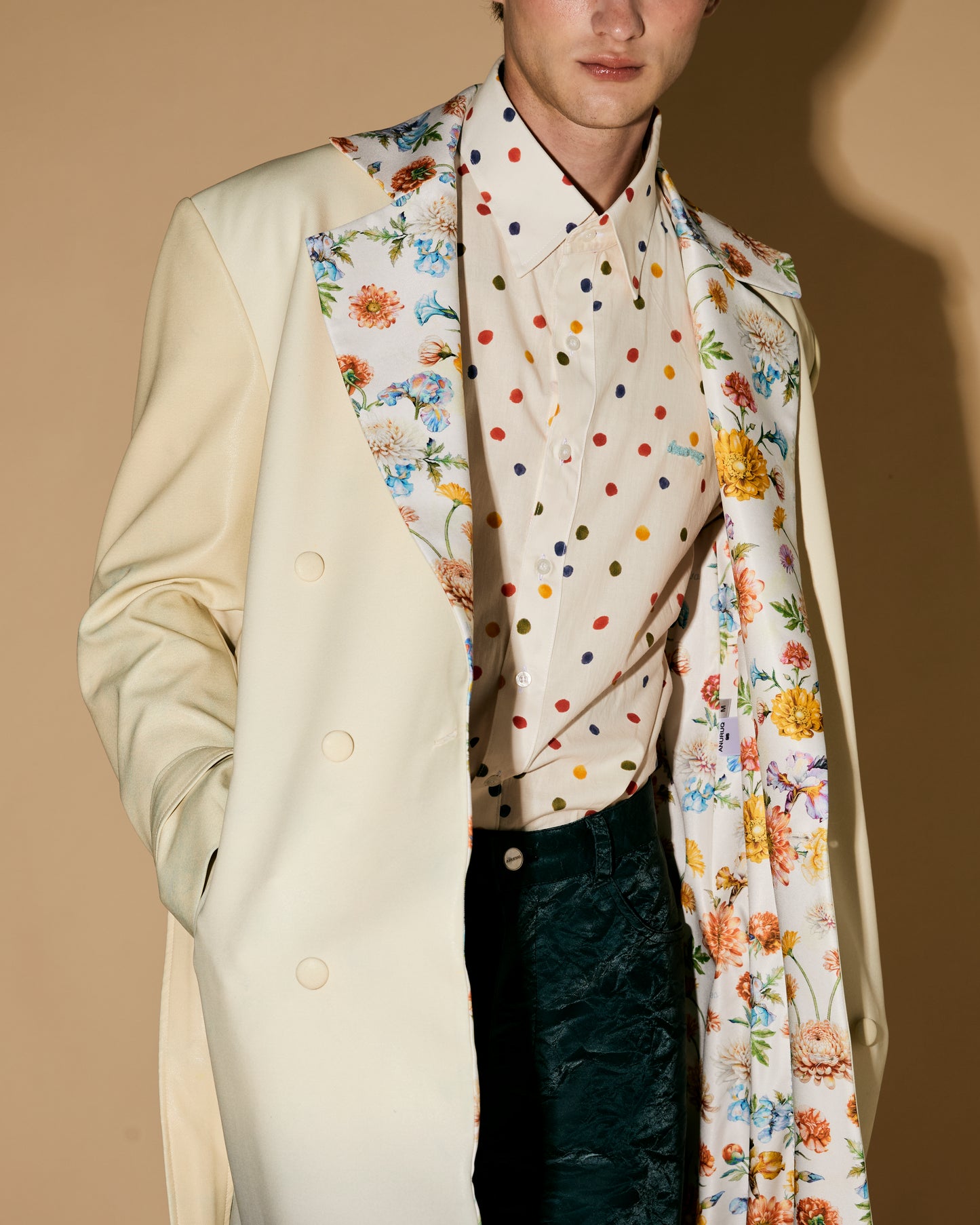 FLORALS GRADATION LONG COAT