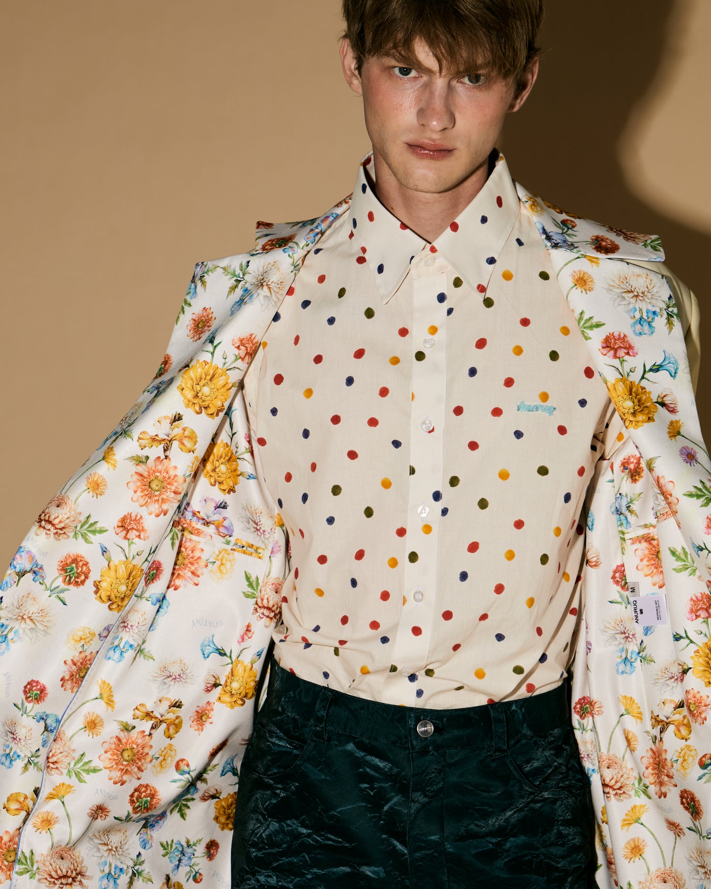 FLORALS GRADATION LONG COAT