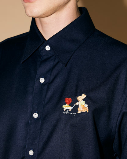 NAVY RABBIT SHIRT