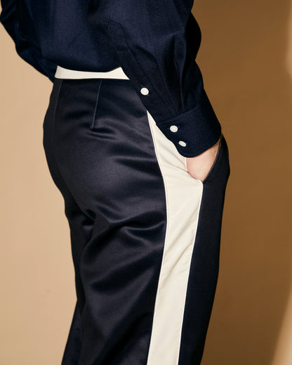 NAVY GRADATION PANTS