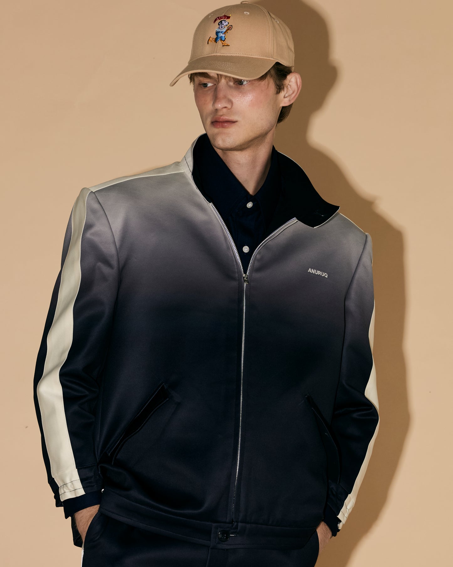 NAVY GRADATION JACKET