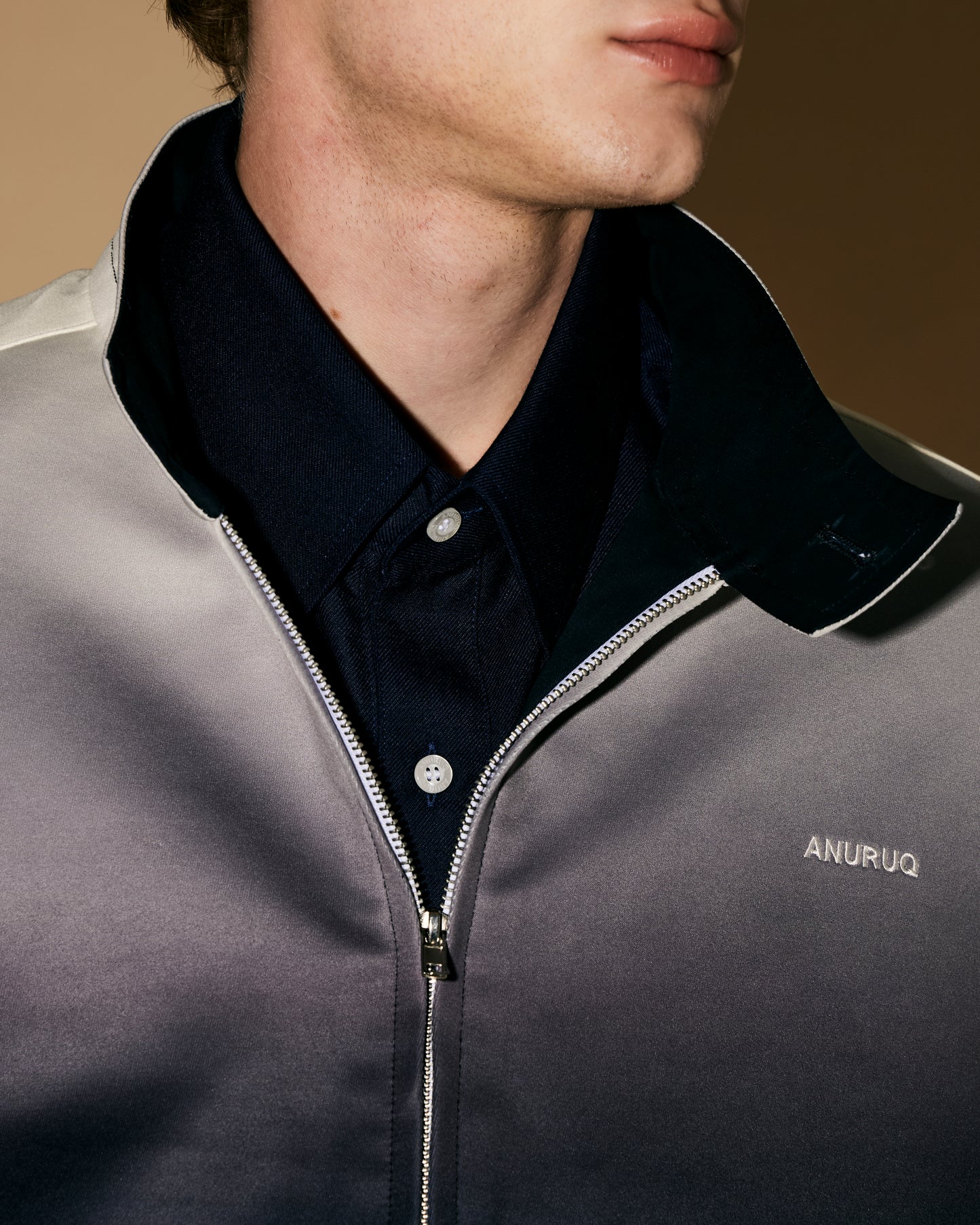 NAVY GRADATION JACKET