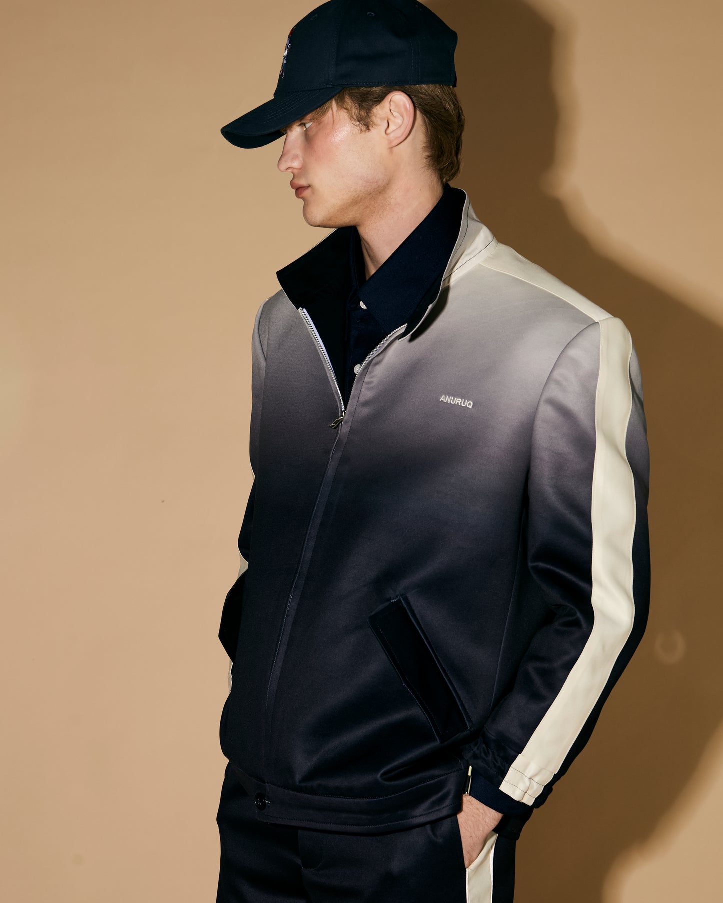 NAVY GRADATION JACKET