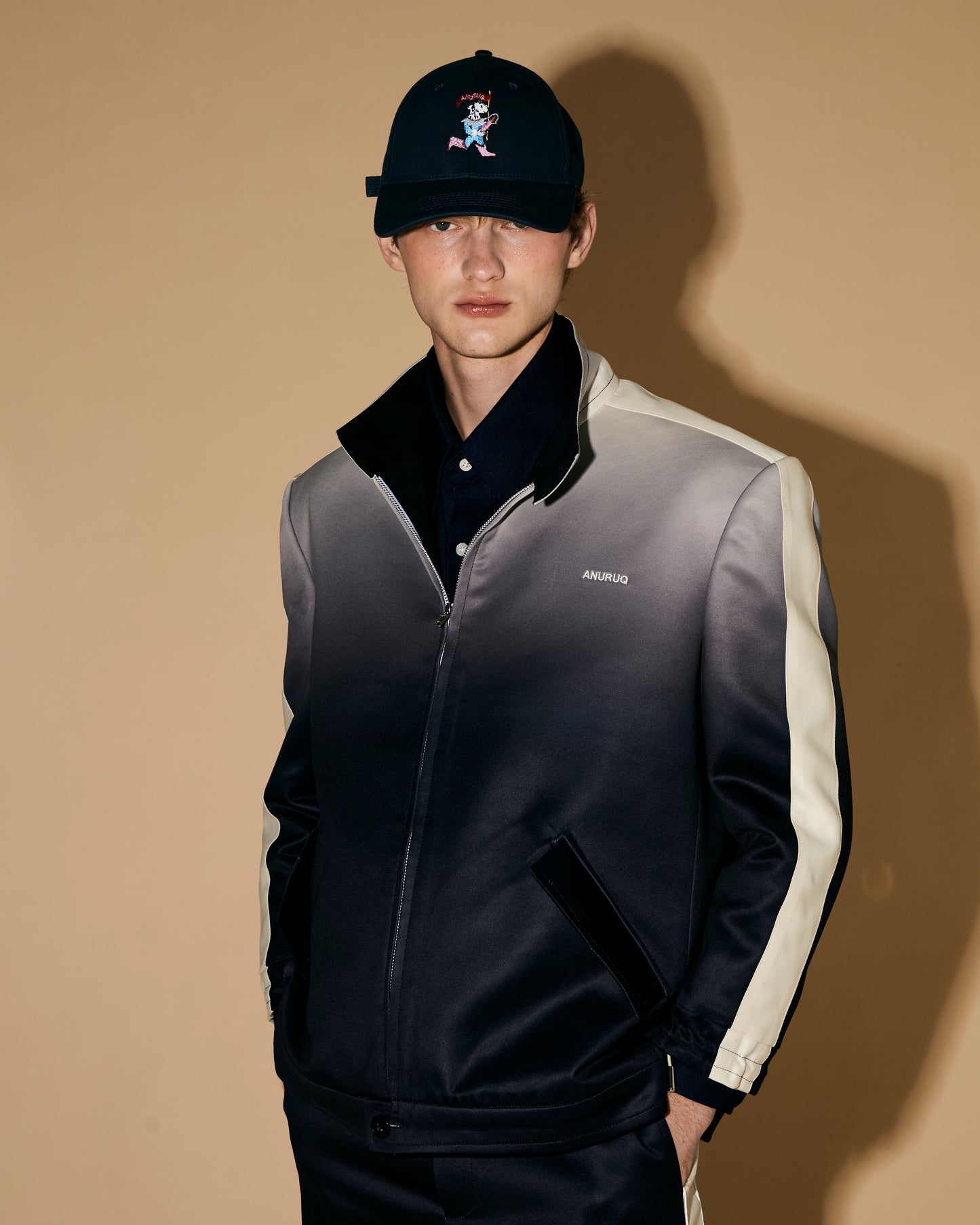 NAVY GRADATION JACKET