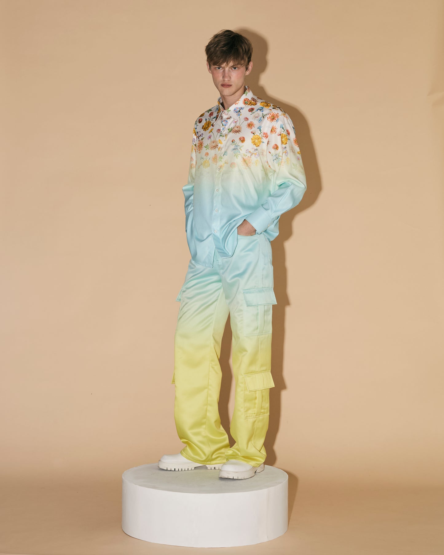 BLUE GRADATION SHIRT