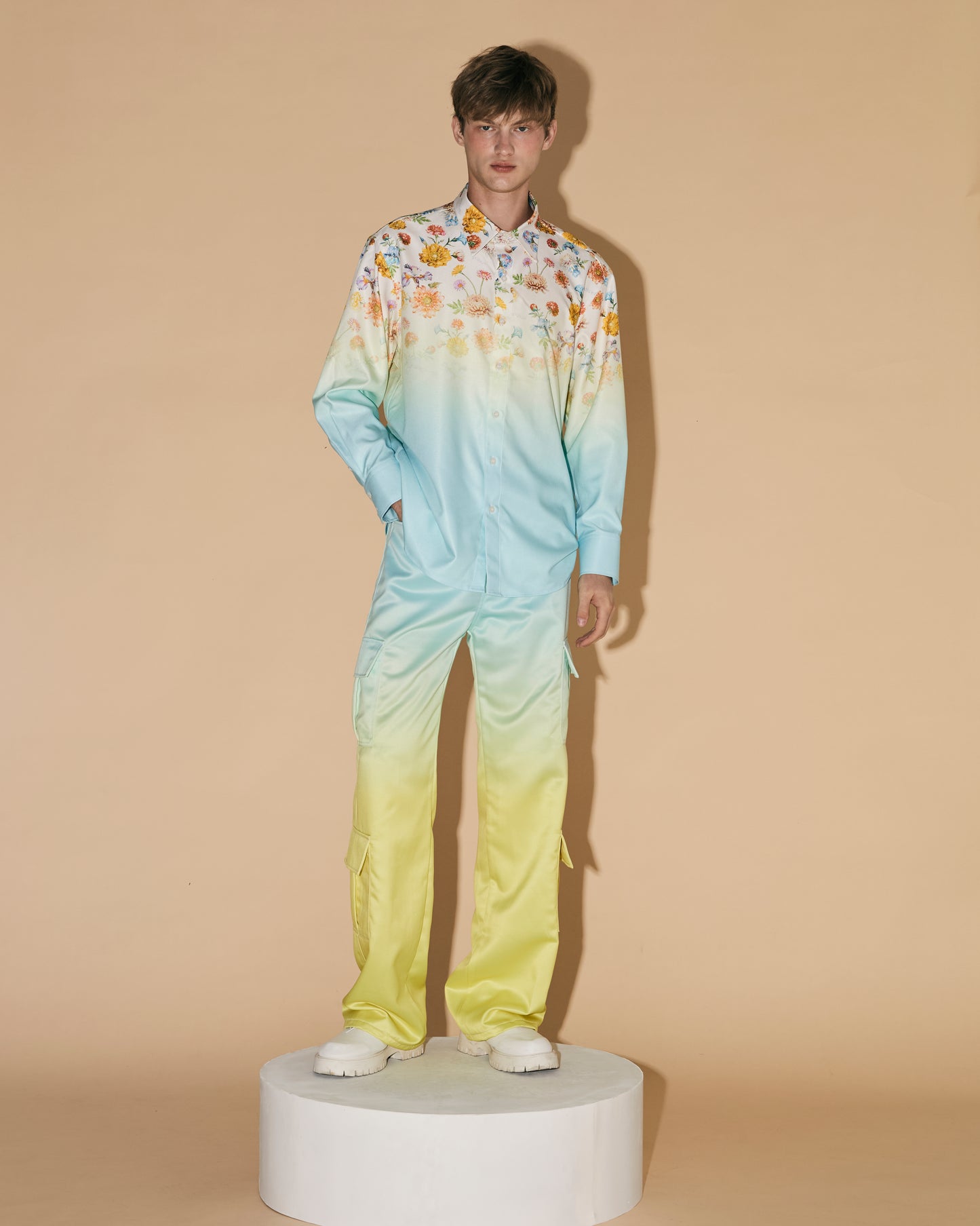 BLUE GRADATION SHIRT